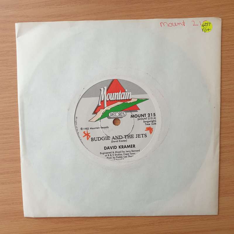 David Kramer  Budgie And The Jets / Karoo Karoo - Vinyl 7" Record - Very-Good+ Quality (VG+) (...