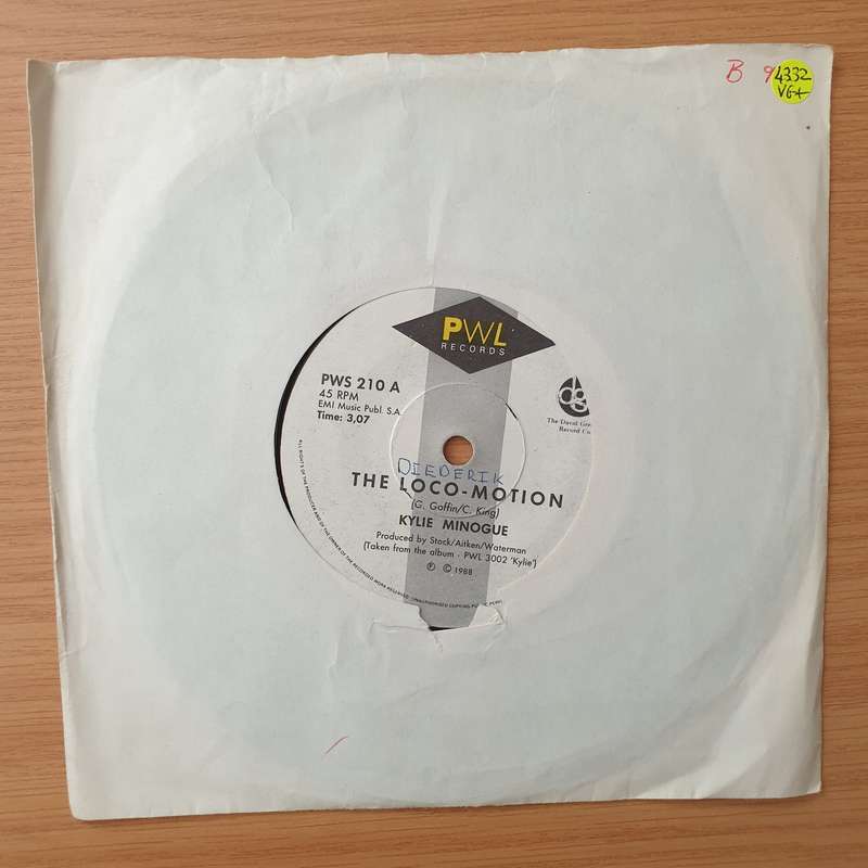 Kylie Minogue  The Loco-Motion - Vinyl 7" Record  (VG+)