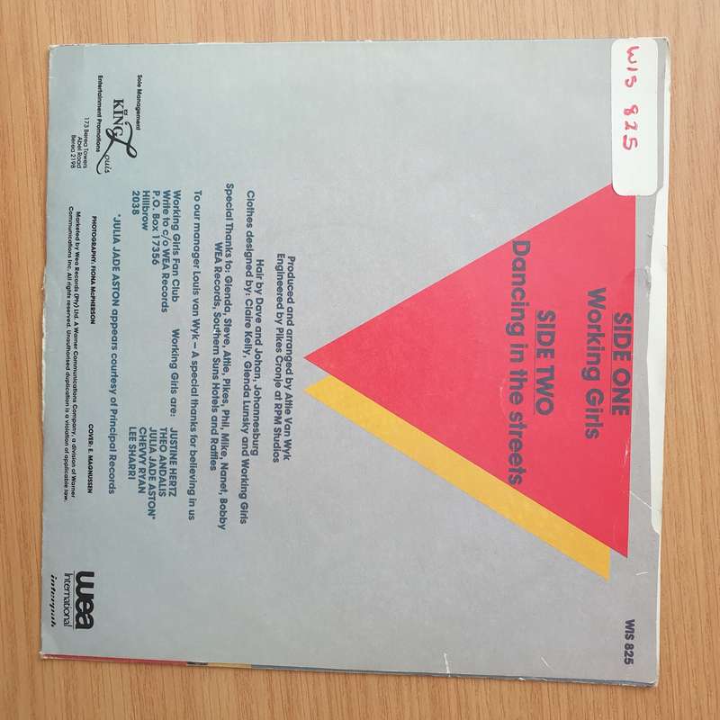 Working Girls  Working Girls - Vinyl 7" Record - Very-Good+ Quality (VG+) (verygoodplus)