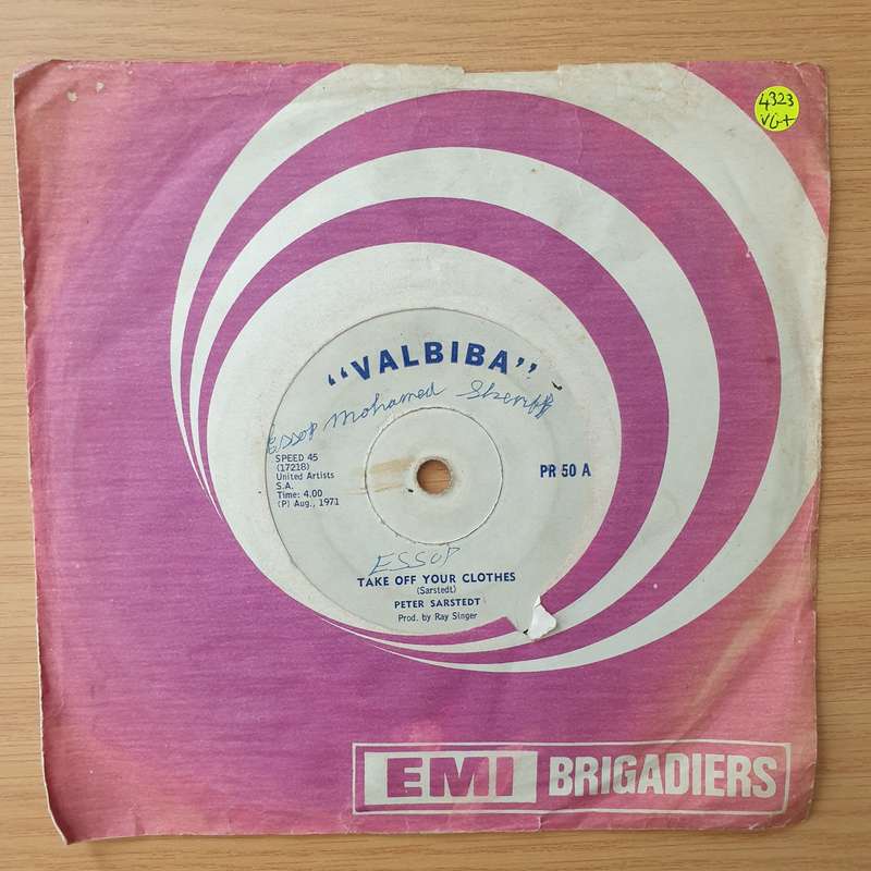 Peter Sarstedt  Take Off Your Clothes (Rhodesia) - Vinyl 7" Record - Very-Good+ Quality (VG+) ...