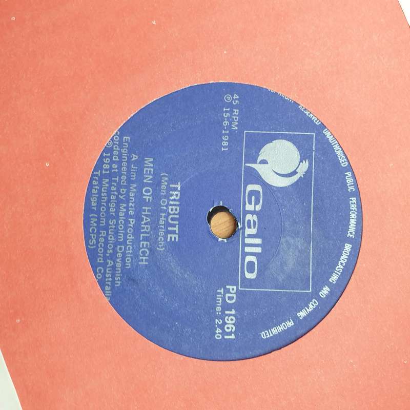 Men Of Harlech  Charlie's Getting Married At Last - Vinyl 7" Record - Very-Good+ Quality (VG+)...