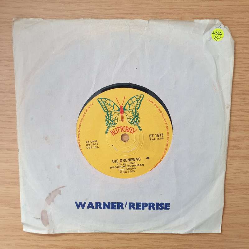 Regardo Bornman  Die Grenswag - Vinyl 7" Record - Very-Good+ Quality (VG+) (verygoodplus)