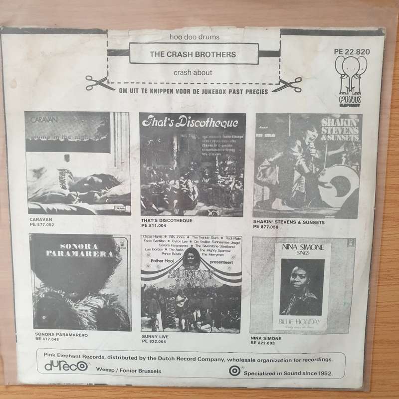 The Crash Brothers  Hoodoo - Vinyl 7" Record - Very-Good+ Quality (VG+) (verygoodplus)