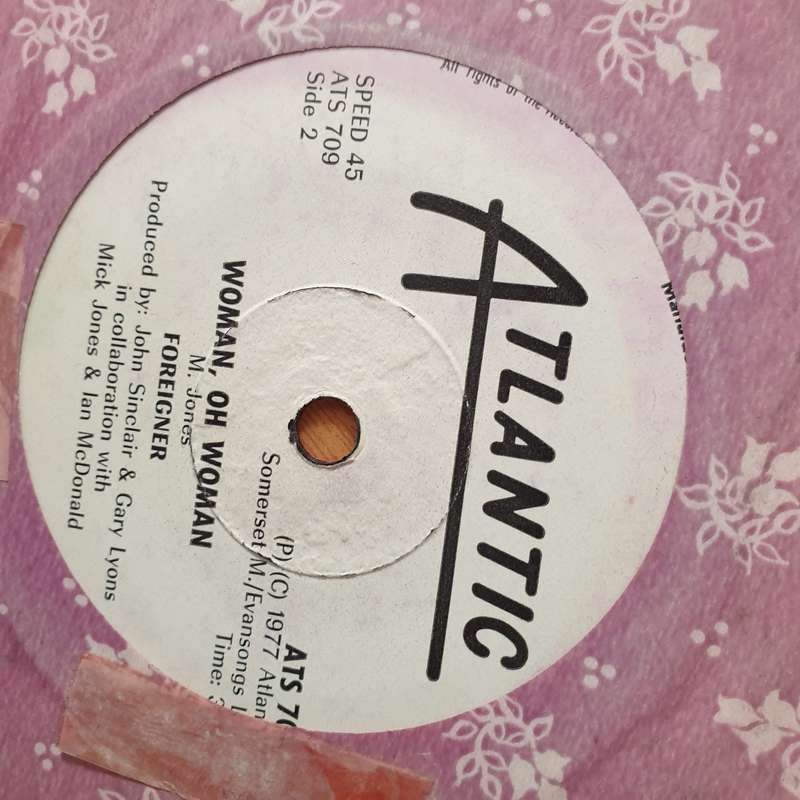 Foreigner  Feels Like The First Time (Rhodesia) - Vinyl 7" Record - Very-Good+ Quality (VG+) (...