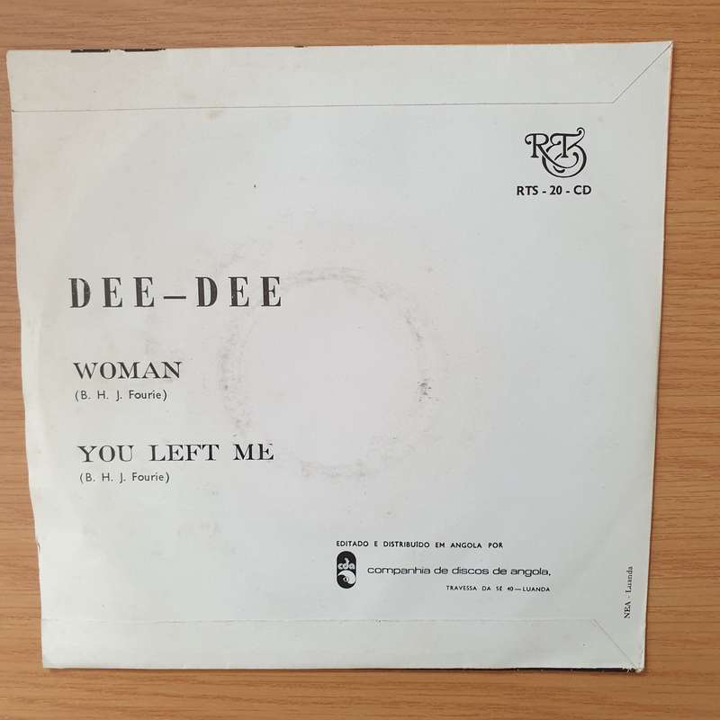 Dee Dee  You Left Me / Woman (Angola) - Vinyl 7" Record - Very-Good+ Quality (VG+) (verygoodplus)