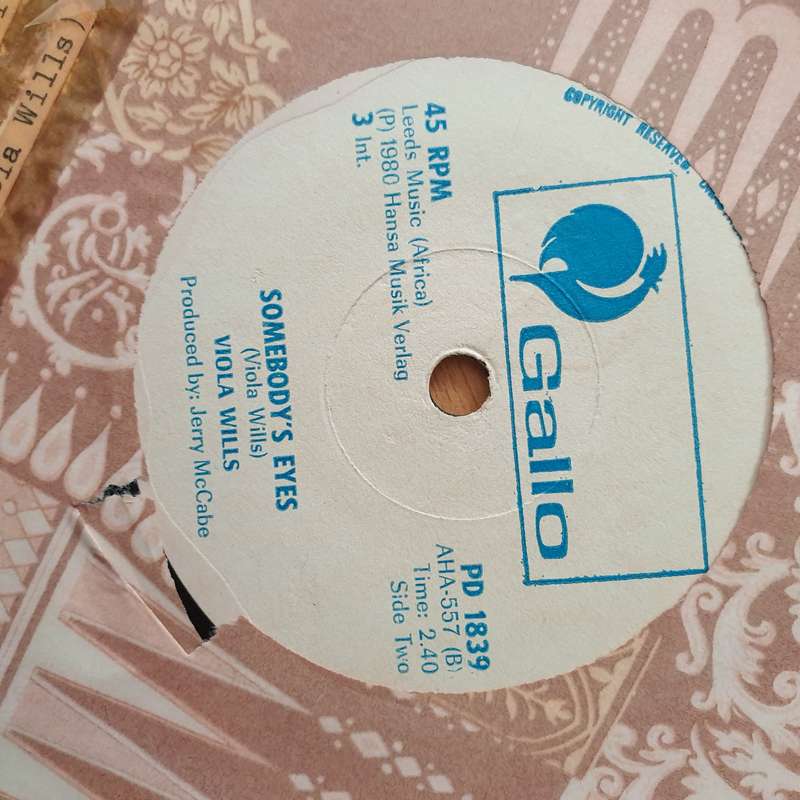 Viola Wills  If You Could Read My Mind (Rhodesia) - Vinyl 7" Record - Very-Good+ Quality (VG+)...
