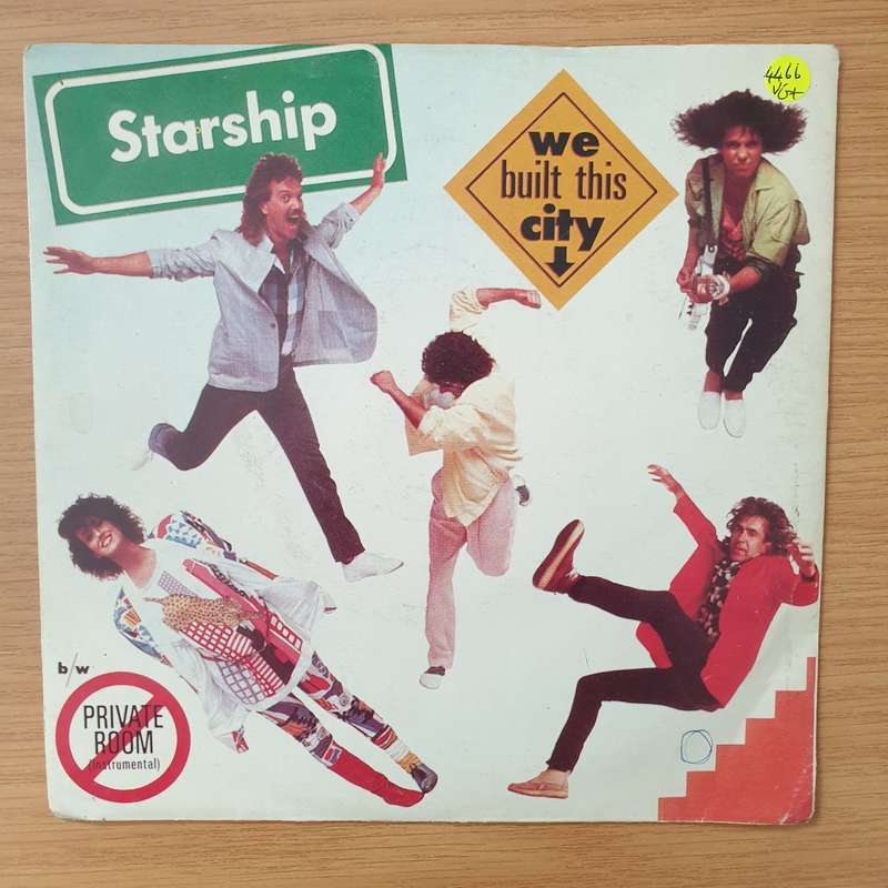Starship  We Built This City - Vinyl 7" Record - Very-Good+ Quality (VG+) (verygoodplus)