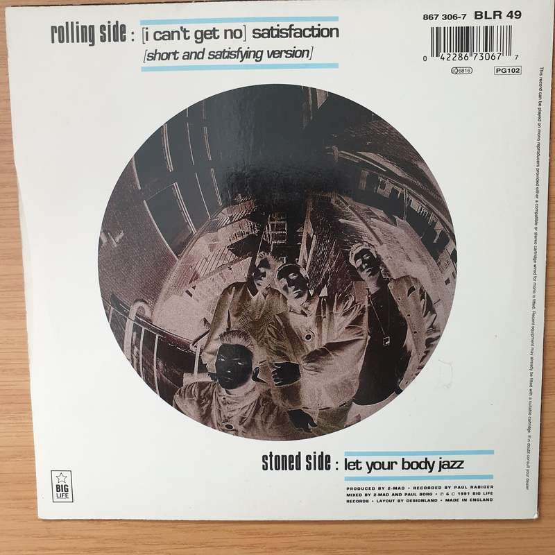 2-Mad  (I Can't Get No) Satisfaction - Vinyl 7" Record - Very-Good+ Quality (VG+) (verygoodplus)