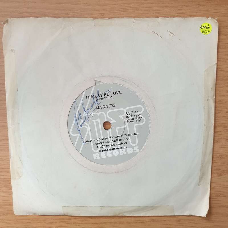 Madness  It Must Be Love - Vinyl 7" Record - Very-Good+ Quality (VG+) (verygoodplus)