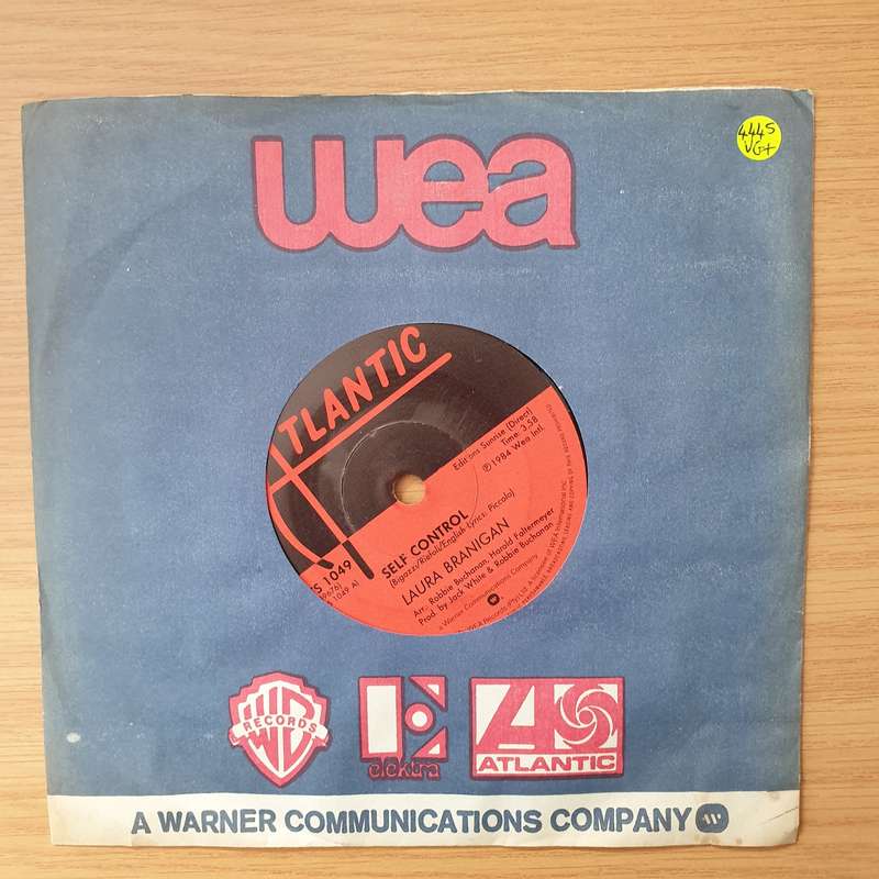 Laura Branigan  Self Control - Vinyl 7" Record - Very-Good+ Quality (VG+) (verygoodplus)