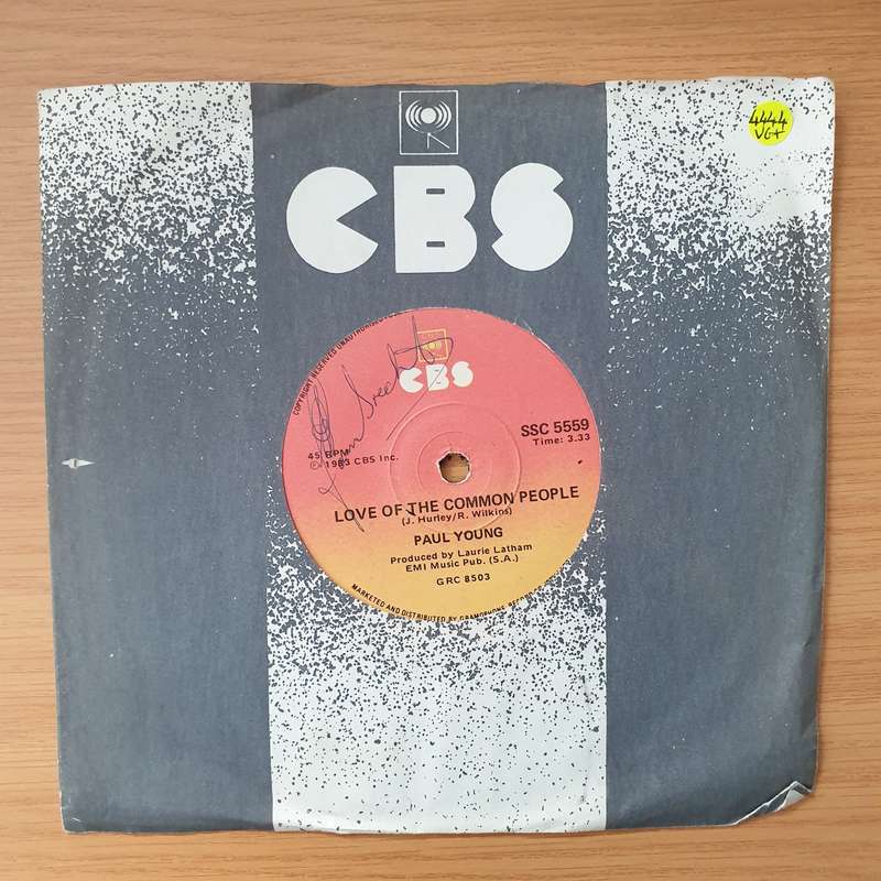 Paul Young  Love Of The Common People - Vinyl 7" Record - Very-Good+ Quality (VG+) (verygoodplus)