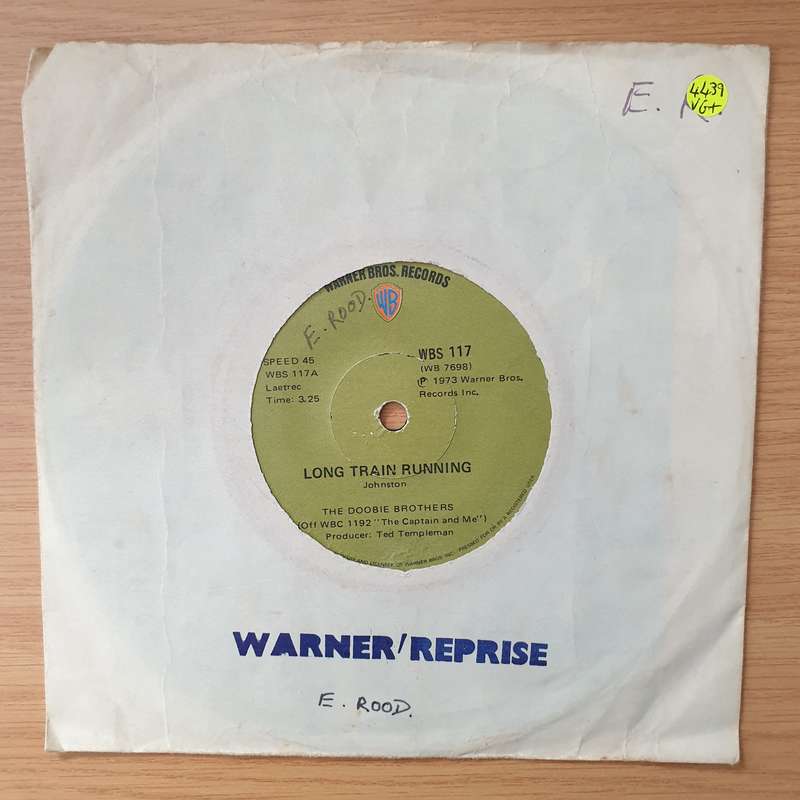The Doobie Brothers  Long Train - Vinyl 7" Record - Very-Good+ Quality (VG+) (verygoodplus)
