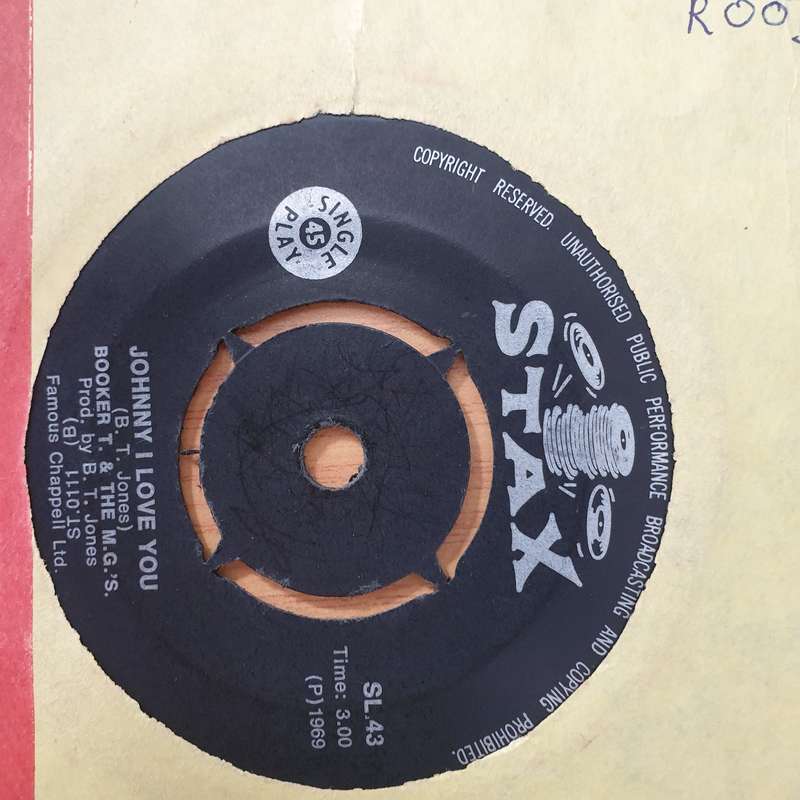 Booker T. & The M.G.'s  Time Is Tight / Johnny, I Love You - Vinyl 7" Record - Very-Good+ Qual...