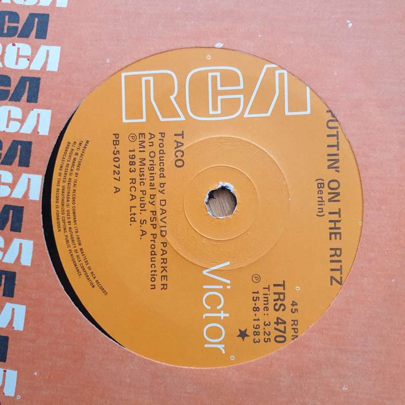 Taco  Puttin' On The Ritz - Vinyl 7" Record - Very-Good+ Quality (VG+) (verygoodplus)