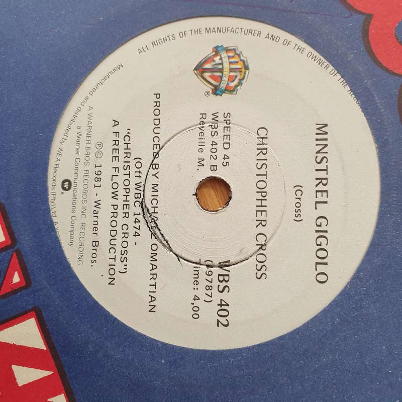 Christopher Cross  Arthur's Theme (Best That You Can Do) - Vinyl 7" Record - Very-Good+ Qualit...