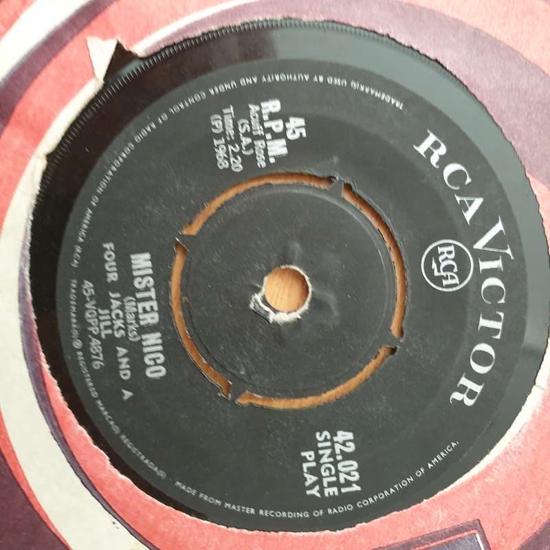 Four Jacks And A Jill  Mister Nico / Sunny Side Of Somewhere - Vinyl 7" Record - Very-Good Qua...
