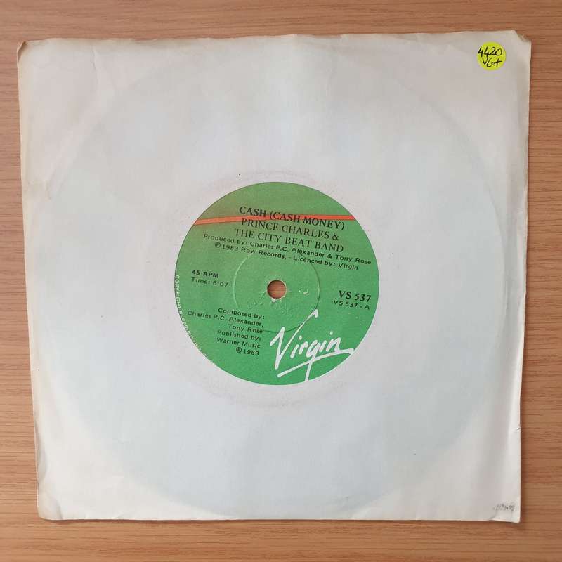 Prince Charles And The City Beat Band  Cash (Cash Money) - Vinyl 7" Record - Very-Good+ Qualit...