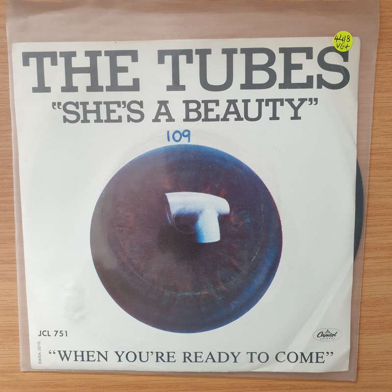 The Tubes  She's A Beauty - Vinyl 7" Record - Very-Good+ Quality (VG+) (verygoodplus)