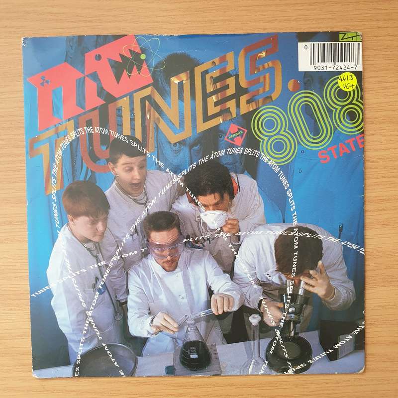 MC Tunes vs. 808 State  Tunes Splits The Atom - Vinyl 7" Record - Very-Good+ Quality (VG+) (ve...