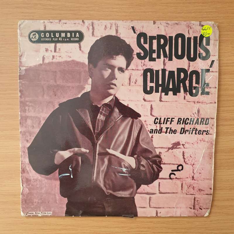 Cliff Richard & The Drifters  Serious Charge - Vinyl 7" Record - Very-Good+ Quality (VG+) (ver...