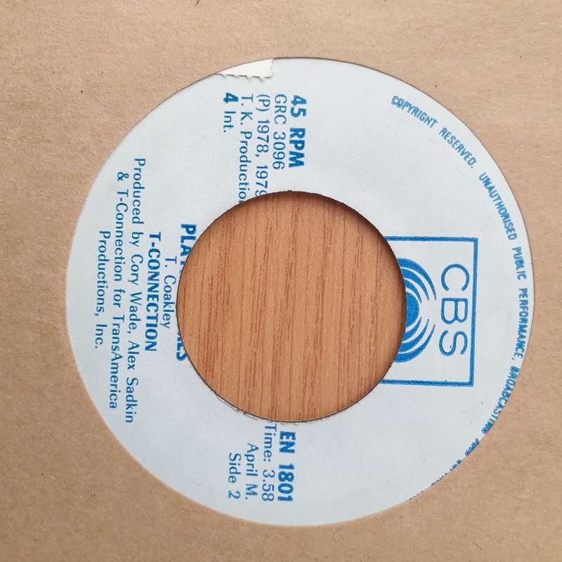 T-Connection  At Midnight (Rhodesia) - Vinyl 7" Record - Very-Good+ Quality (VG+) (verygoodplus)