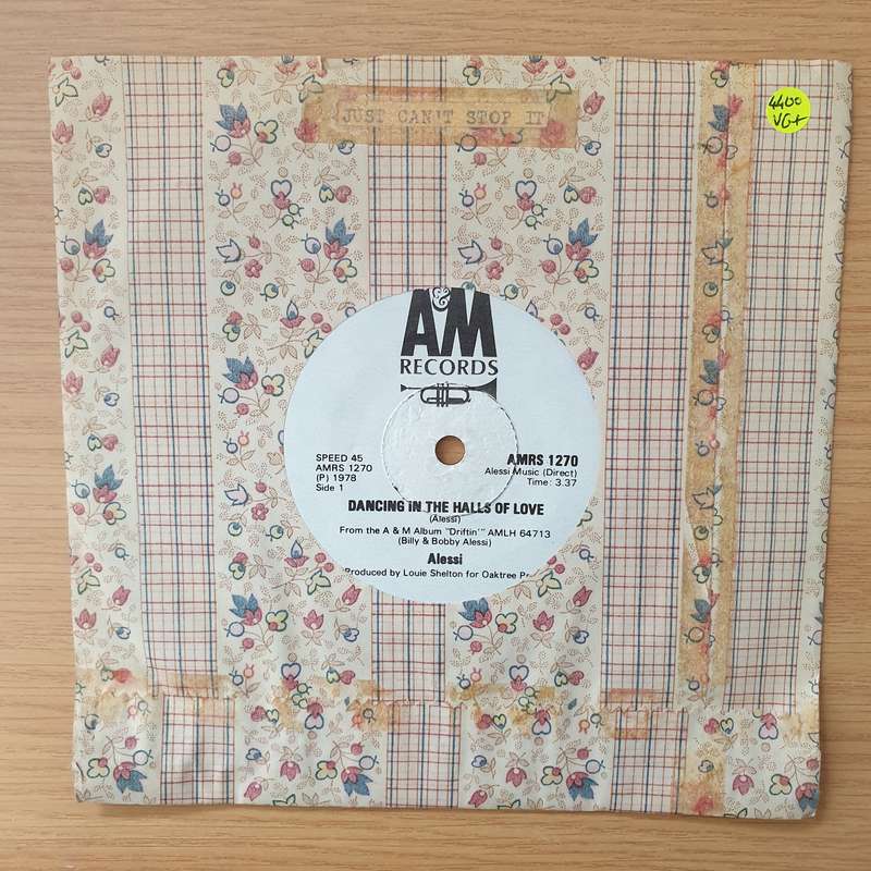 Alessi  Dancing In The Halls Of Love - Vinyl 7" Record - Very-Good+ Quality (VG+) (verygoodplus)
