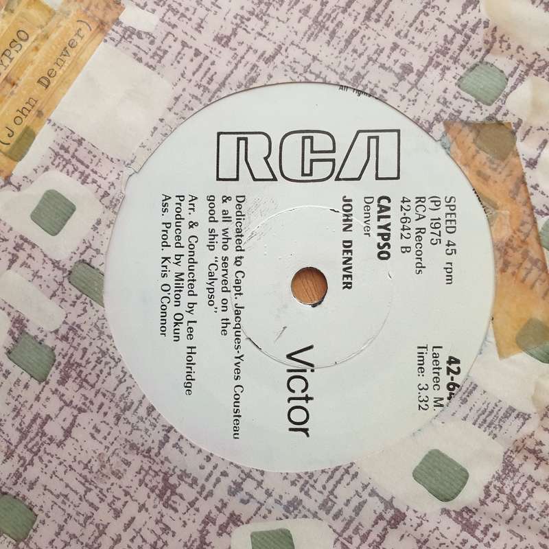 John Denver  I'm Sorry / Calypso (Rhodesia) - Vinyl 7" Record - Very-Good+ Quality (VG+) (very...