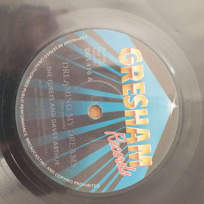 The Fureys & Davey Arthur  Dreaming My Dreams - Vinyl 7" Record - Very-Good+ Quality (VG+) (ve...
