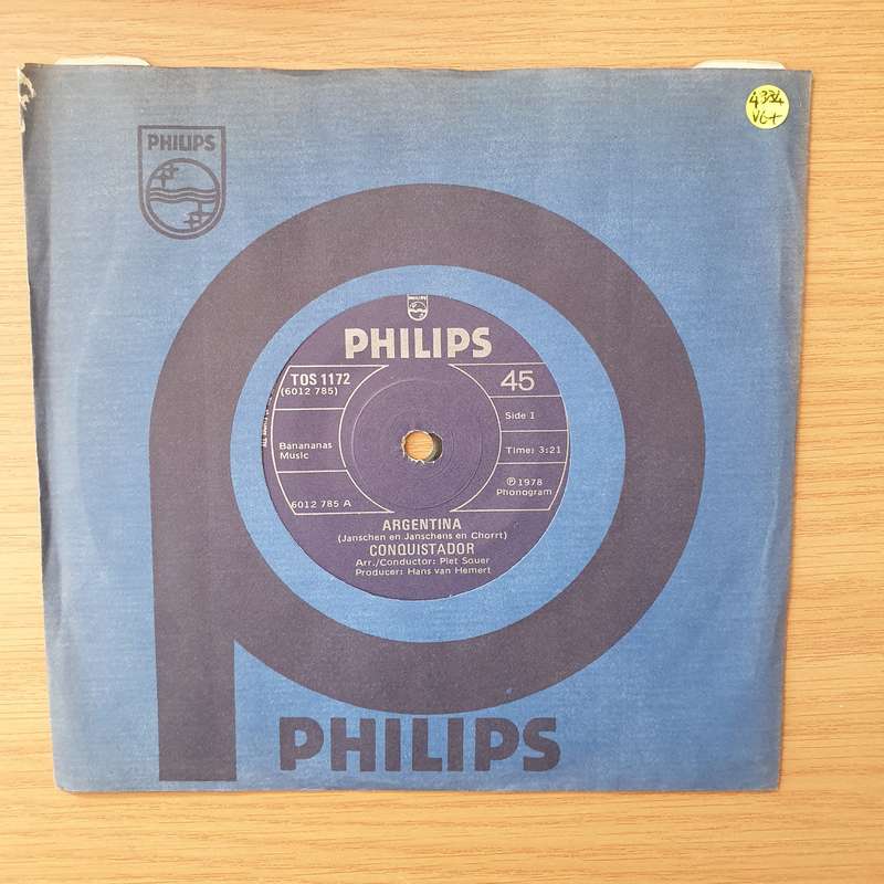 Conquistador  Argentina - Vinyl 7" Record - Very-Good+ Quality (VG+) (verygoodplus)