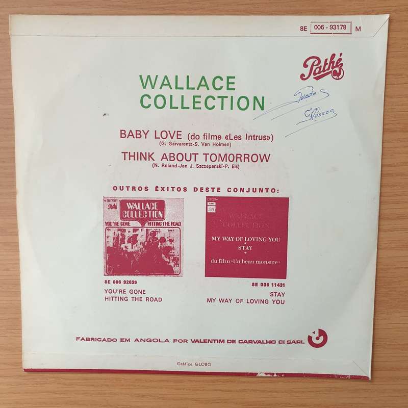 Wallace Collection  Baby Love / Think About Tomorrow - Vinyl 7" Record - Very-Good+ Quality (V...