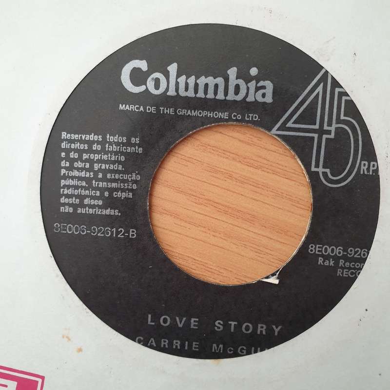 Love Story  Stay Awhile - Vinyl 7" Record - Very-Good+ Quality (VG+) (verygoodplus)