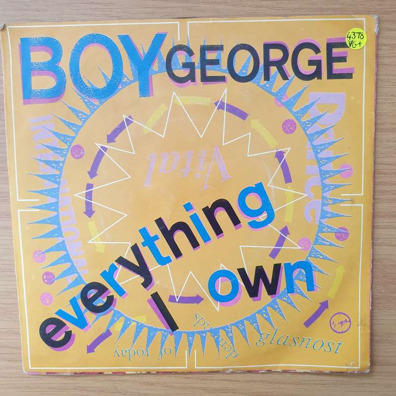 Boy George  Everything I Own - Vinyl 7" Record - Very-Good+ Quality (VG+) (verygoodplus)