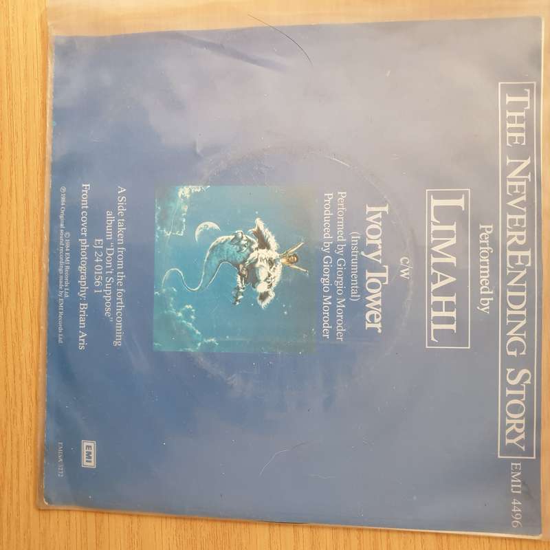 Limahl  The NeverEnding Story - Vinyl 7" Record - Very-Good+ Quality (VG+) (verygoodplus)
