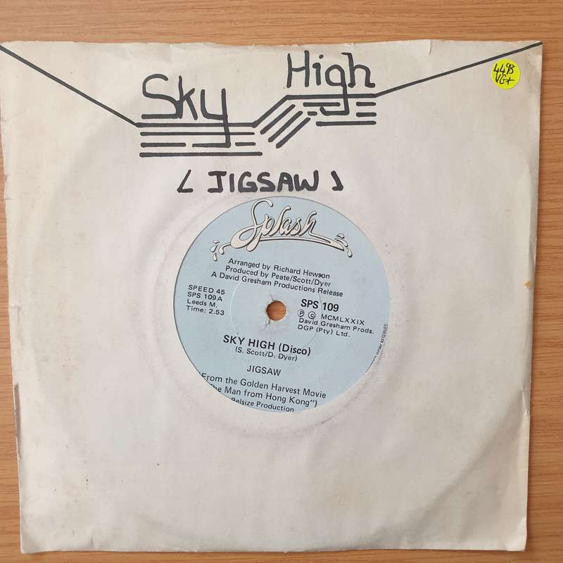 Jigsaw   Sky High / Hard To Find - Vinyl 7" Record - Very-Good+ Quality (VG+) (verygoodplus)