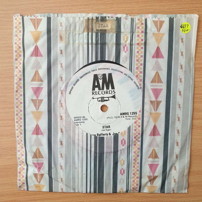 Gerry Rafferty & Joe Egan  Star / What More Could You Want (Rhodesia)- Vinyl 7" Record - Very-...
