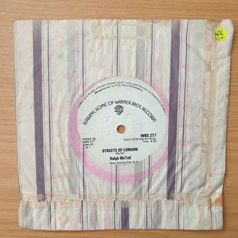 Ralph McTell  Streets Of London (Rhodesia) - Vinyl 7" Record - Very-Good+ Quality (VG+) (veryg...