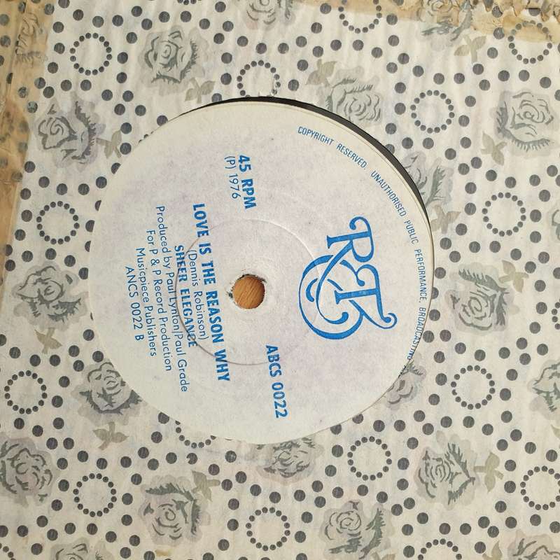 Sheer Elegance  Life Is Too Short Girl (Rhodesia) - Vinyl 7" Record - Very-Good+ Quality (VG+)...