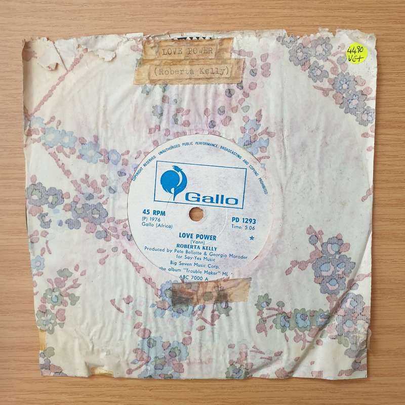 Roberta Kelly  Love Power / Innocent (Rhodesia) - Vinyl 7" Record - Very-Good+ Quality (VG+) (...