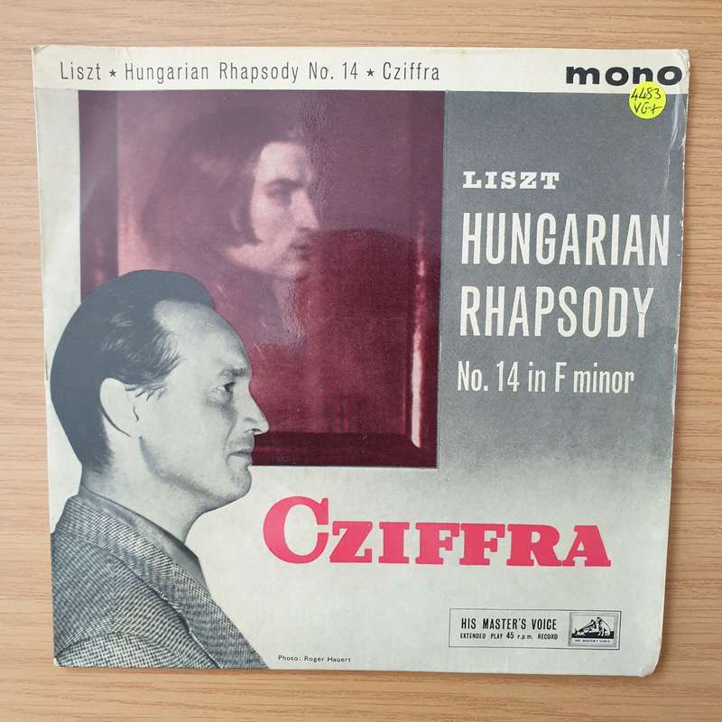 Cziffra, Liszt  Hungarian Rhapsodies - Vinyl 7" Record - Very-Good+ Quality (VG+) (verygoodplus)