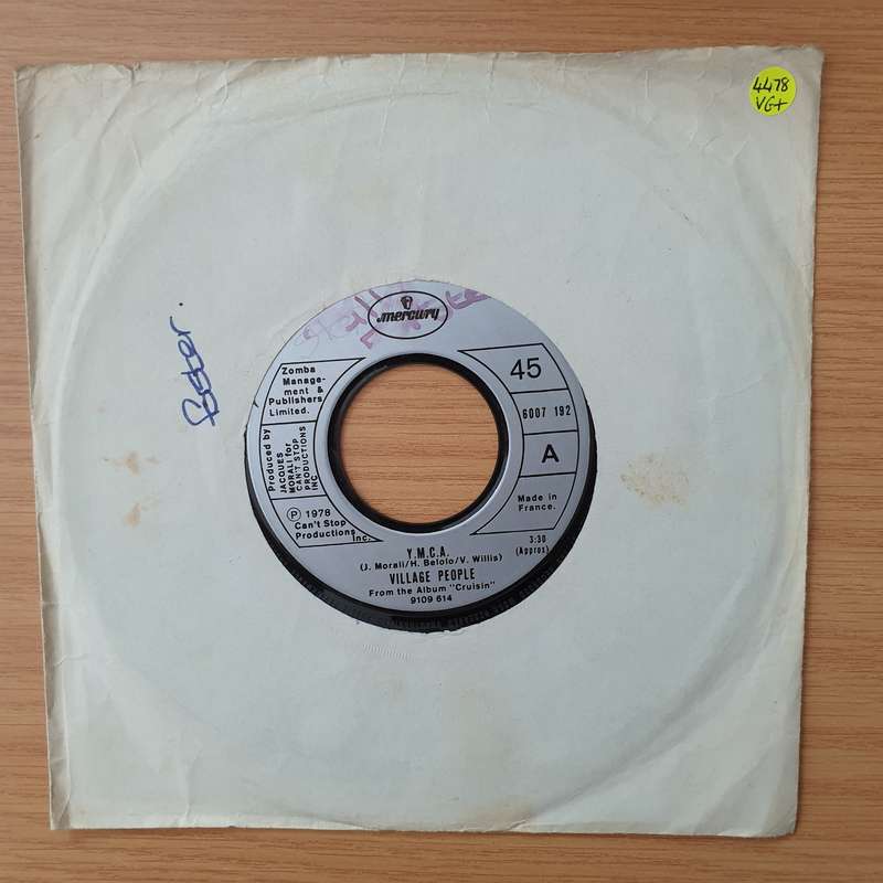 Village People  Y.M.C.A. / The Women - Vinyl 7" Record - Very-Good+ Quality (VG+) (verygoodplus)