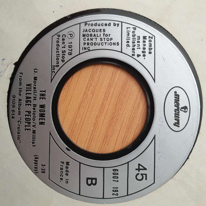 Village People  Y.M.C.A. / The Women - Vinyl 7" Record - Very-Good+ Quality (VG+) (verygoodplus)