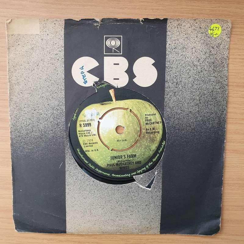 Paul McCartney And Wings  Junior's Farm - Vinyl 7" Record - Very-Good+ Quality (VG+) (verygood...