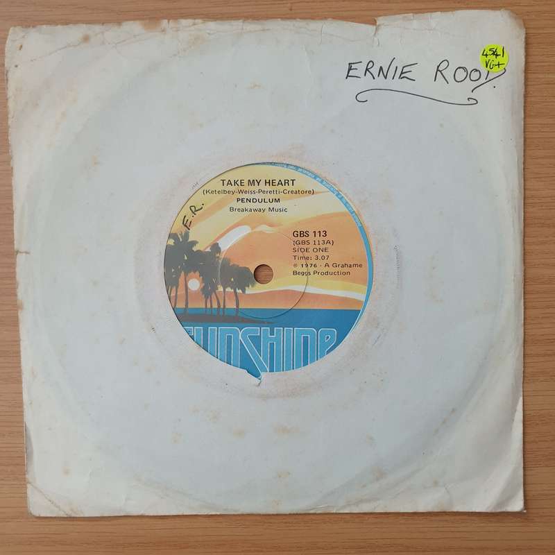 Pendulum  Take My Heart - Vinyl 7" Record - Very-Good+ Quality (VG+) (verygoodplus)