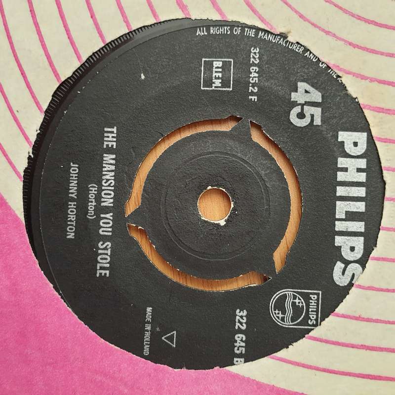 Johnny Horton  North To Alaska -  Vinyl 7" Record - Very-Good+ Quality (VG+) (verygoodplus)