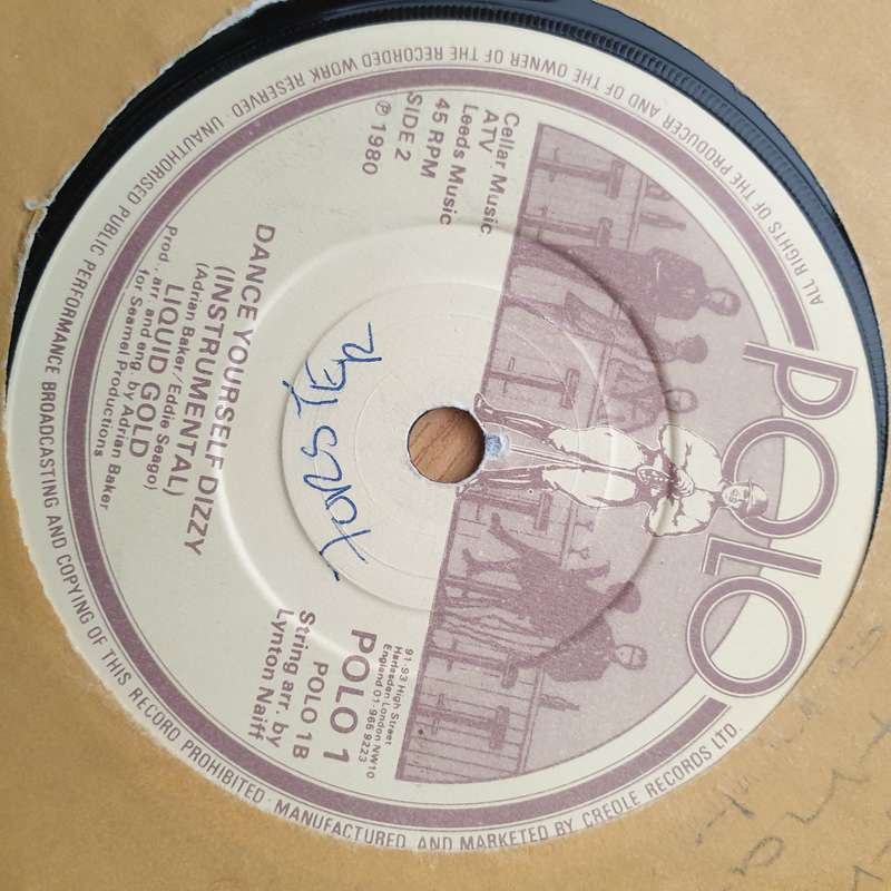 Liquid Gold  Dance Yourself Dizzy -  Vinyl 7" Record - Very-Good+ Quality (VG+) (verygoodplus)