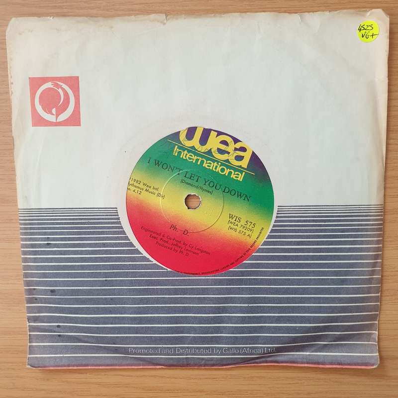 Ph.D.  I Won't Let You Down -  Vinyl 7" Record - Very-Good+ Quality (VG+) (verygoodplus)