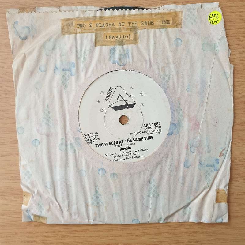 Raydio  Two Places At The Same Time -  Vinyl 7" Record - Very-Good+ Quality (VG+) (verygoodplus)