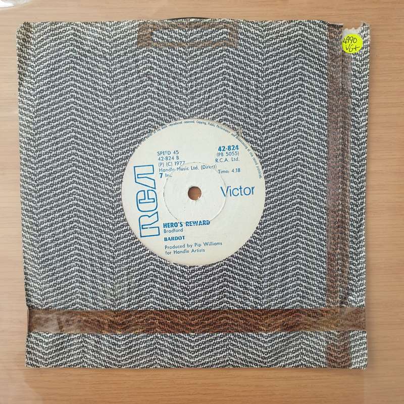 Bardot  Witchfire / Hero's Reward -  Vinyl 7" Record - Very-Good+ Quality (VG+) (verygoodplus)