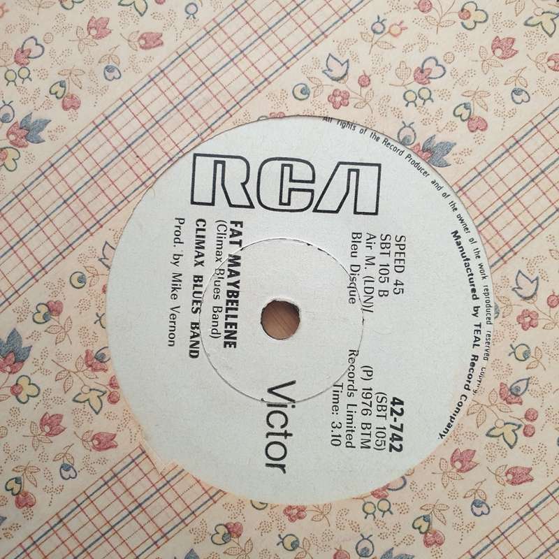 Climax Blues Band  Couldn't Get It Right (Rhodesia) -  Vinyl 7" Record - Very-Good+ Quality (V...