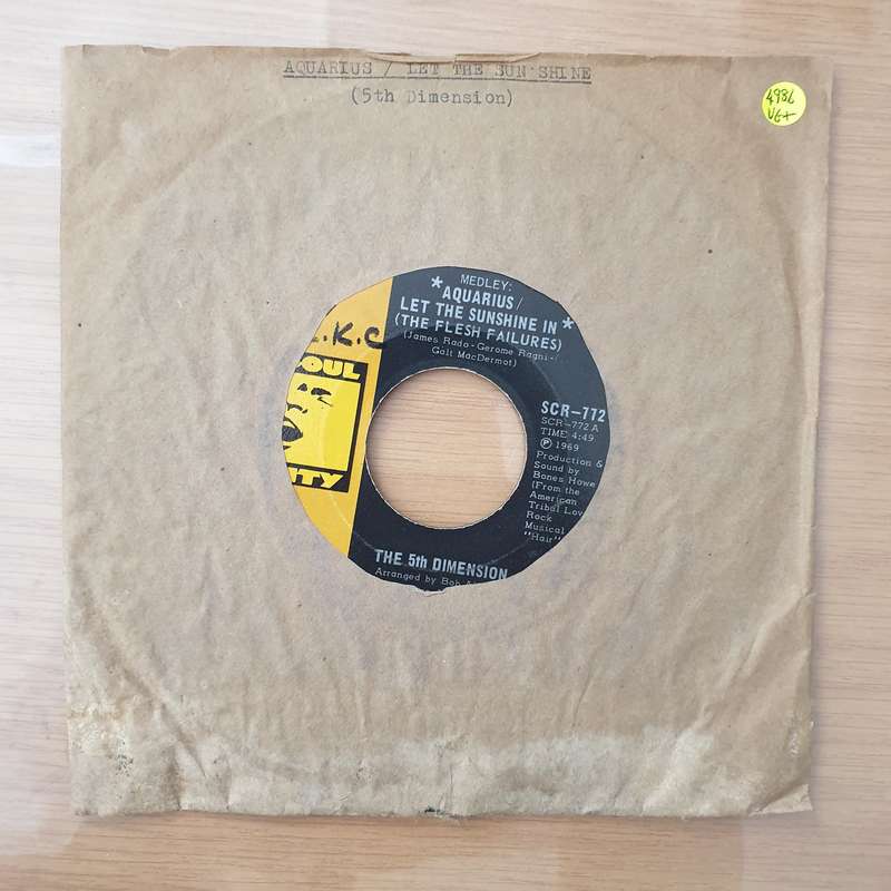 The 5th Dimension  Medley: Aquarius/Let The Sunshine In (The Flesh Failures) -  Vinyl 7" Recor...